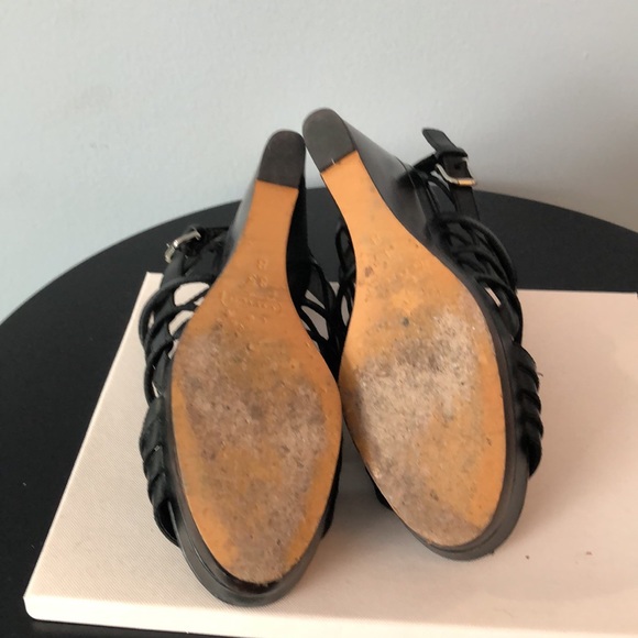 Coach Gladiator style wooden wedge sandals - Picture 6 of 9